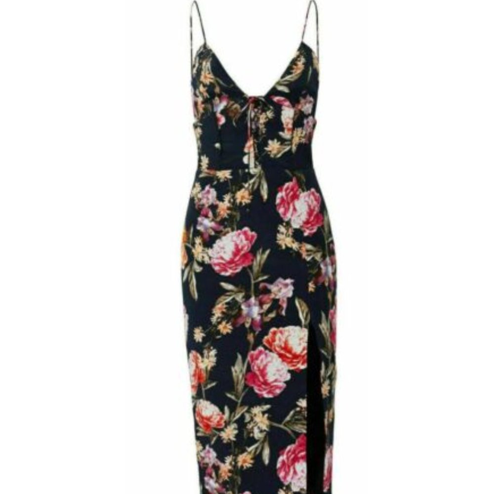 RARE Nicholas floral corset dress